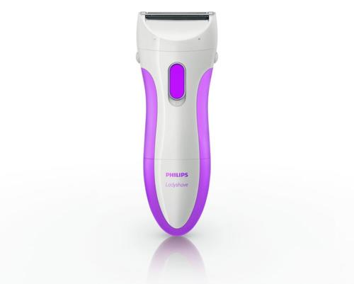 PHILIPS Depilatore Philips Ladyshave HP6341 ricaricabile wet & dry viola e bianco